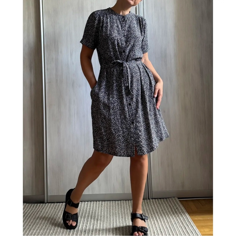 Rodebjer ‘Montana’ Patterned Button Down Dress - … - image 1